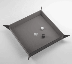 Gamegenic Dice: Magnetic Dice Tray Square Gray Black GGS60046